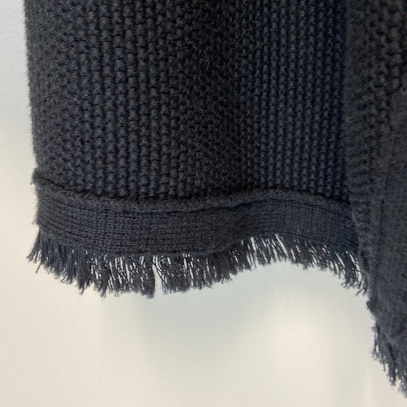 Eileen Fisher draped cardigan with fringe on hem lines size XS silk/cotton - Picture 5 of 9
